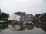 View of the river from the boat