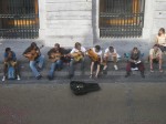 These guys were playing guitar outside