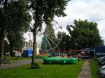Ferris wheel and bouncy jump