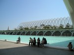 Looking across at L'Umbracle, the gardens