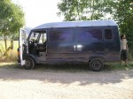 The 1986 Blue Mercedes Panel Van