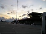 Pretty sunset at the airport
