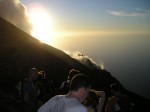 Sunset over Stromboli