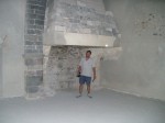I was told this is the largest fireplace in continental Europe.