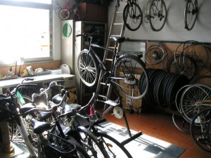 The bike repair room