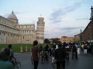 Approaching the tower