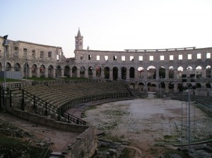 Interior of the amphitheater