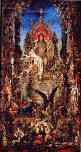 Jupiter and Semele by Gustave Moreau