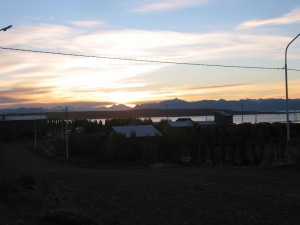 Sunset over Lago Argentino in El Calafate