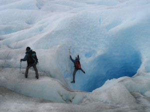 Playing with ice axes