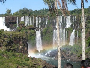 Rainbow over the falls